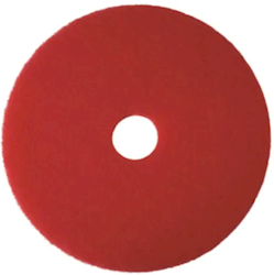 13", RED, BUFFING FLOOR PAD, 1/EA LARGE